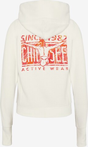 CHIEMSEE Zip-Up Hoodie in White