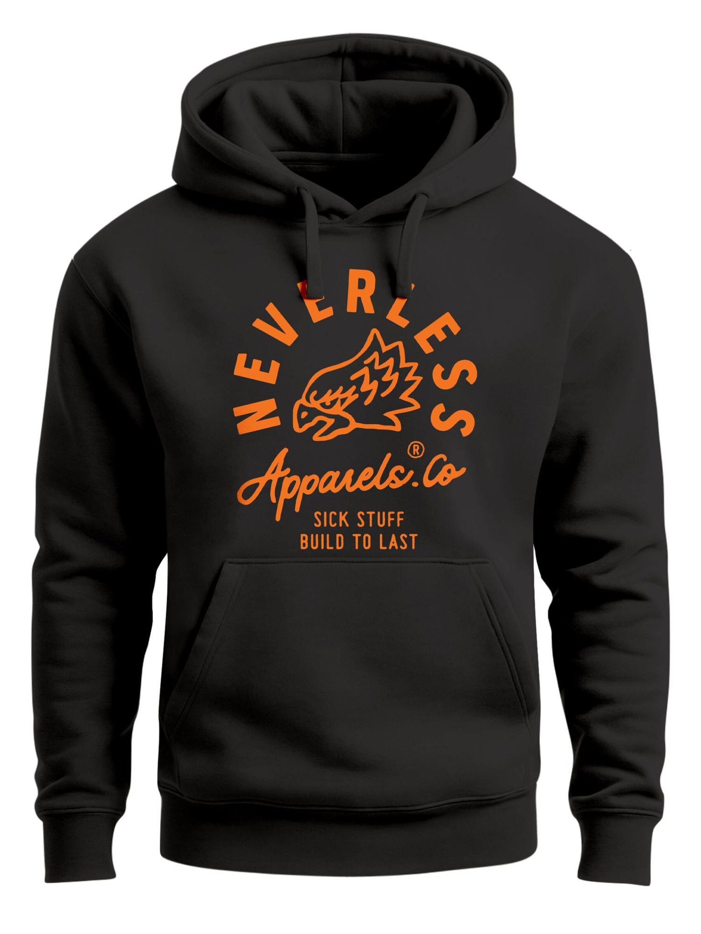 Neverless Sweatshirt 'Adler' in Black: front