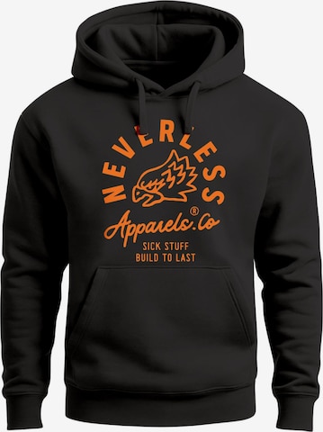 Neverless Sweatshirt 'Adler' in Black: front