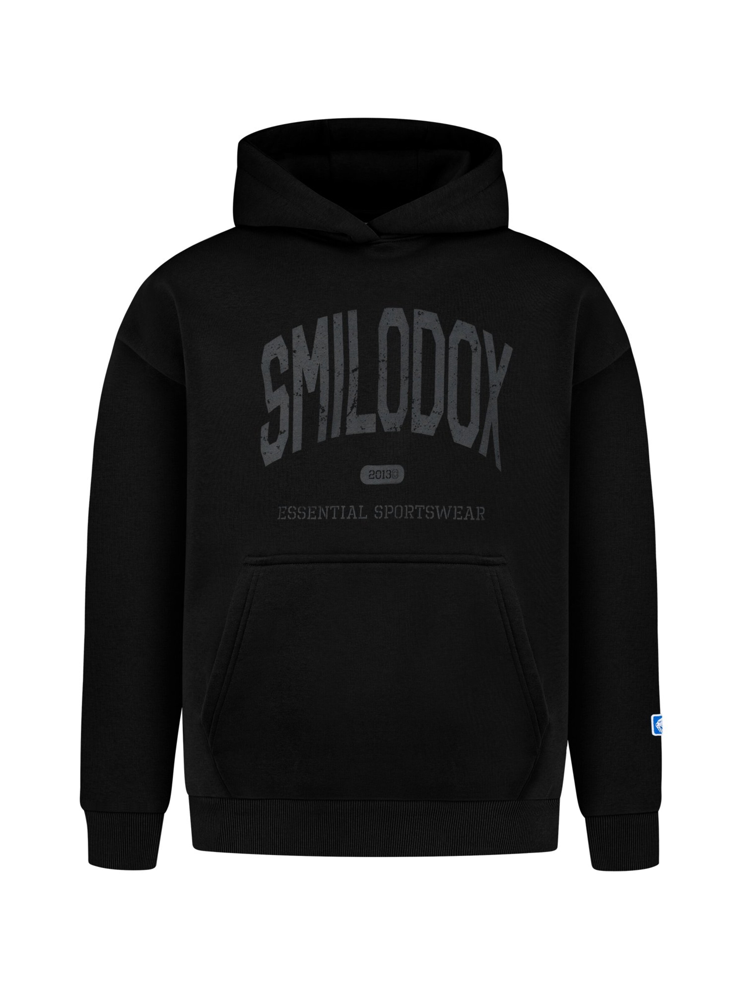 Smilodox Sweatvest in Zwart: voorkant
