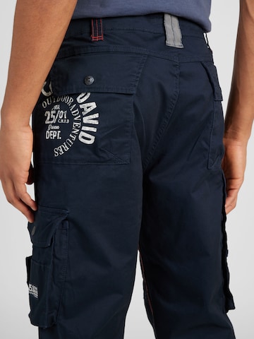 CAMP DAVID Regular Cargo Pants in Blue