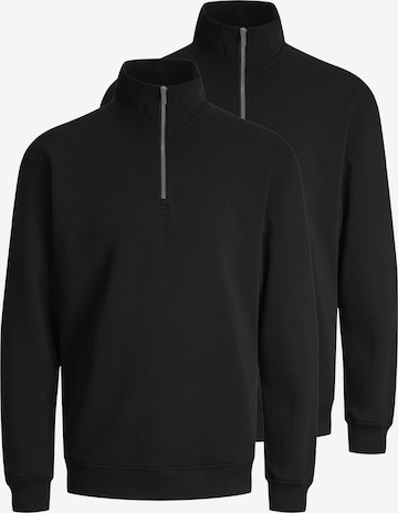 JACK & JONES Sweatshirt 'Bradley' in Zwart: voorkant