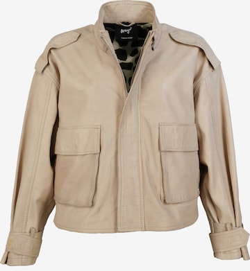 Veste mi-saison Maze en beige : devant