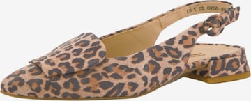 Paul Green Ballerina met riempjes in Beige: voorkant