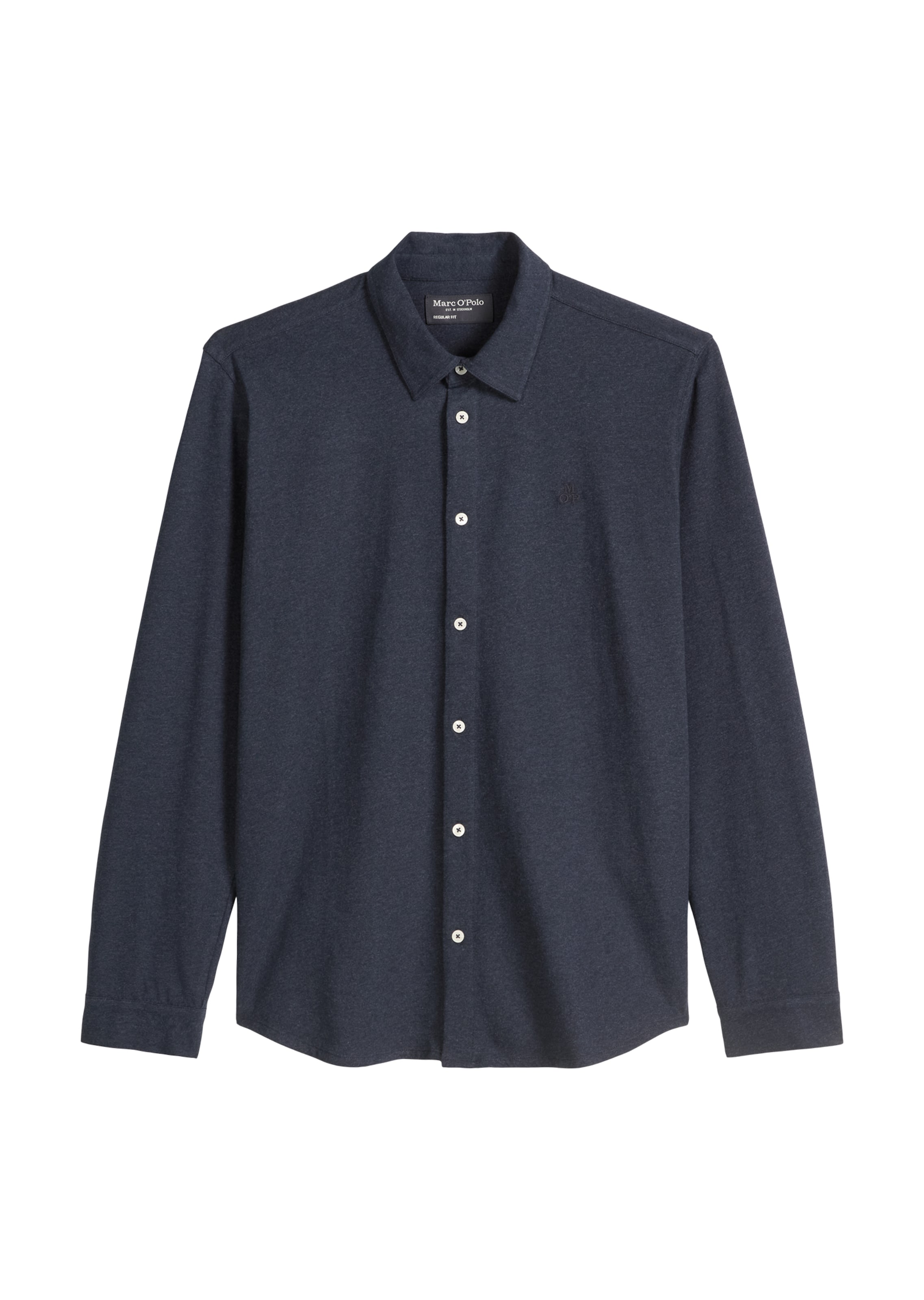 Marc O'Polo Button Up Shirt in Blue: front