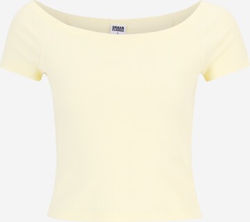 T-shirt Urban Classics en jaune : devant