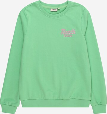 KIDS ONLY Sweatshirt in Groen: voorkant