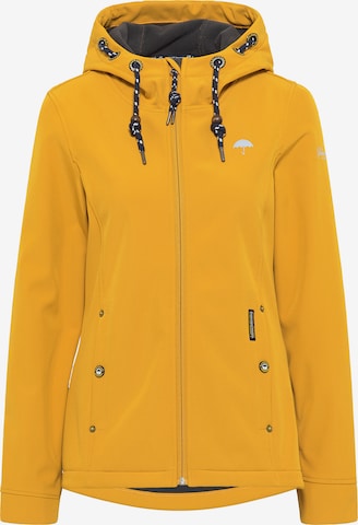 Schmuddelwedda Toiminnallinen takki 'Albee' värissä keltainen: edessä