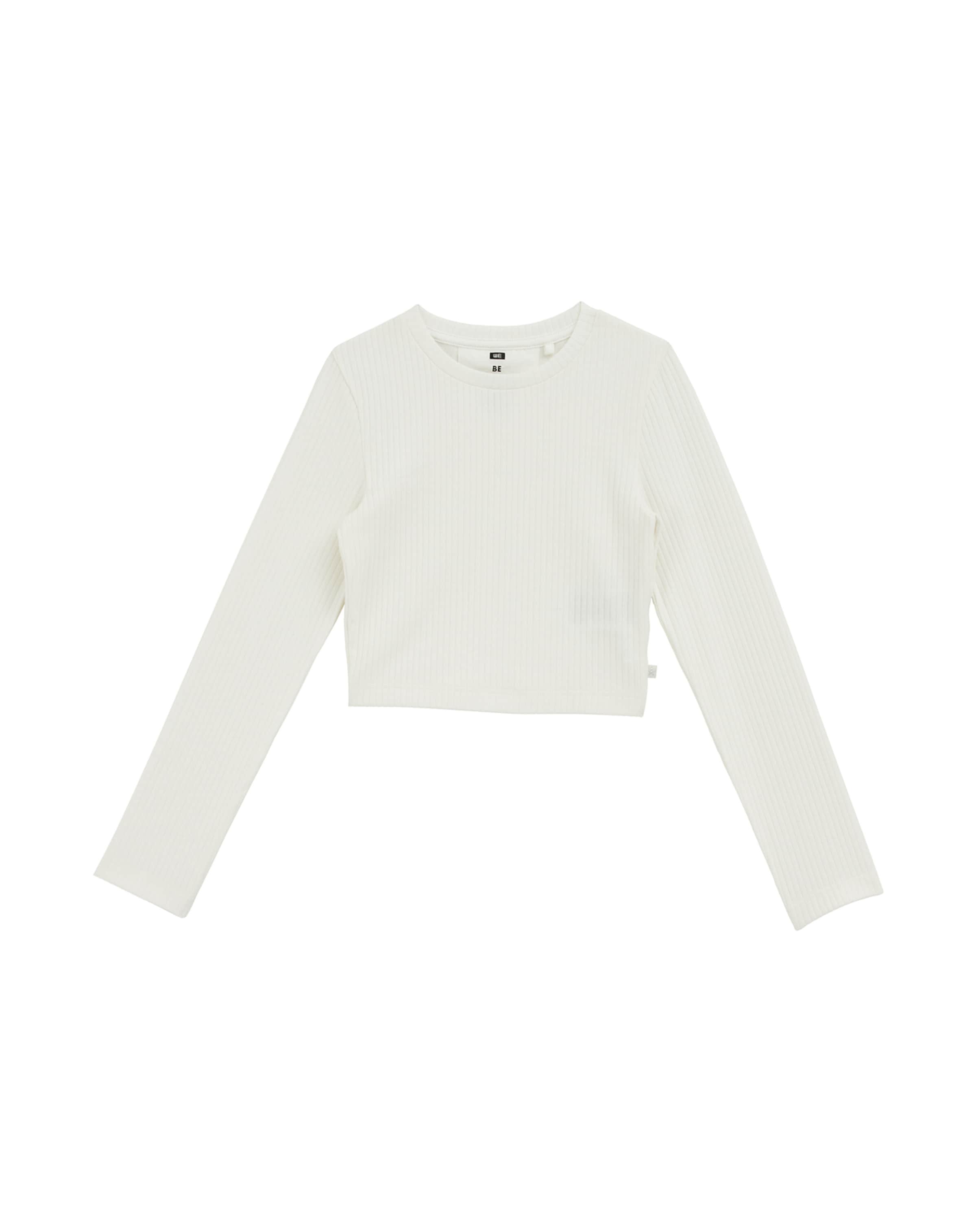 T-Shirt WE Fashion en blanc : devant