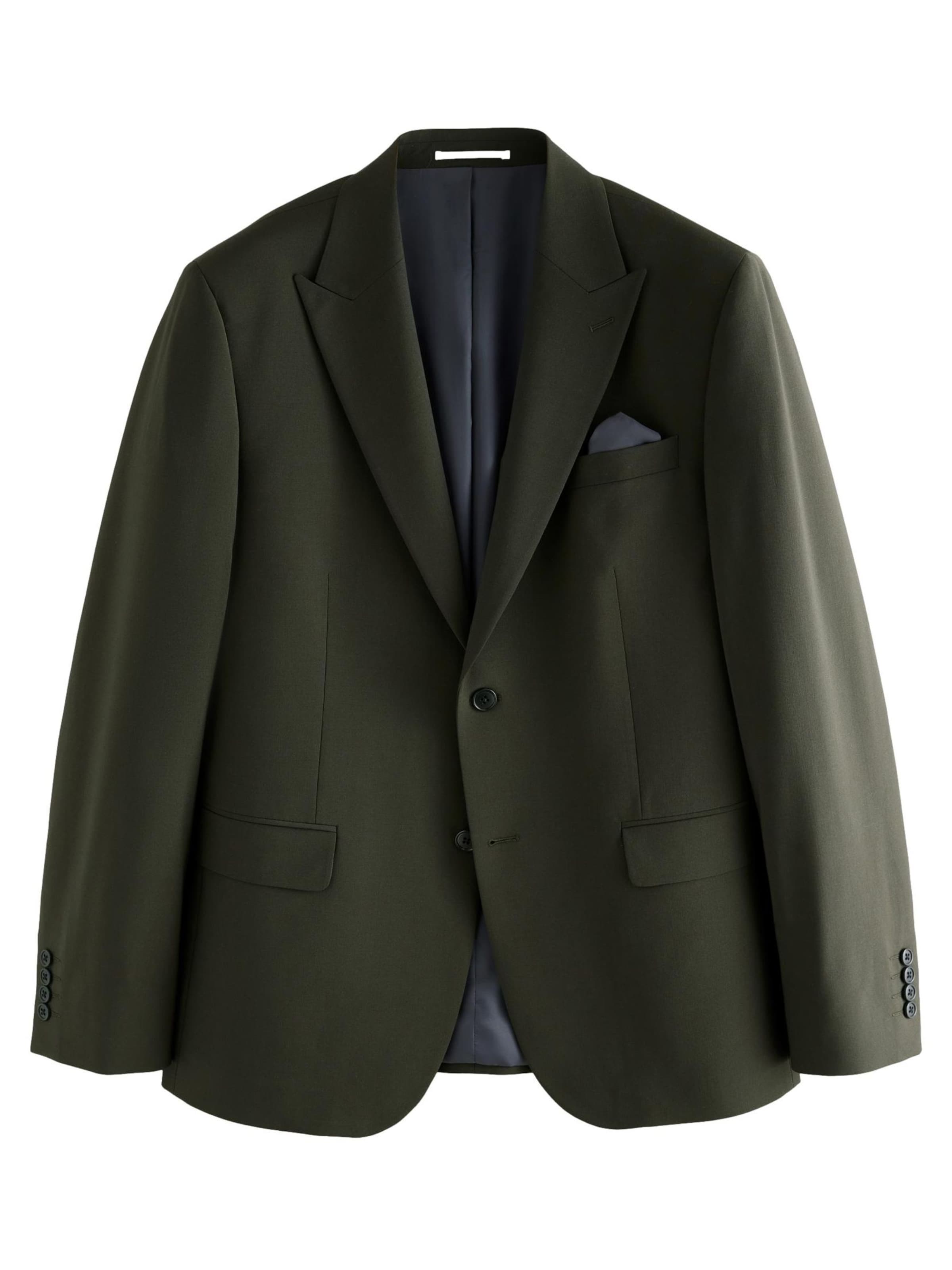 Coupe slim Veste de costume 'Motionflex' Next en vert : devant