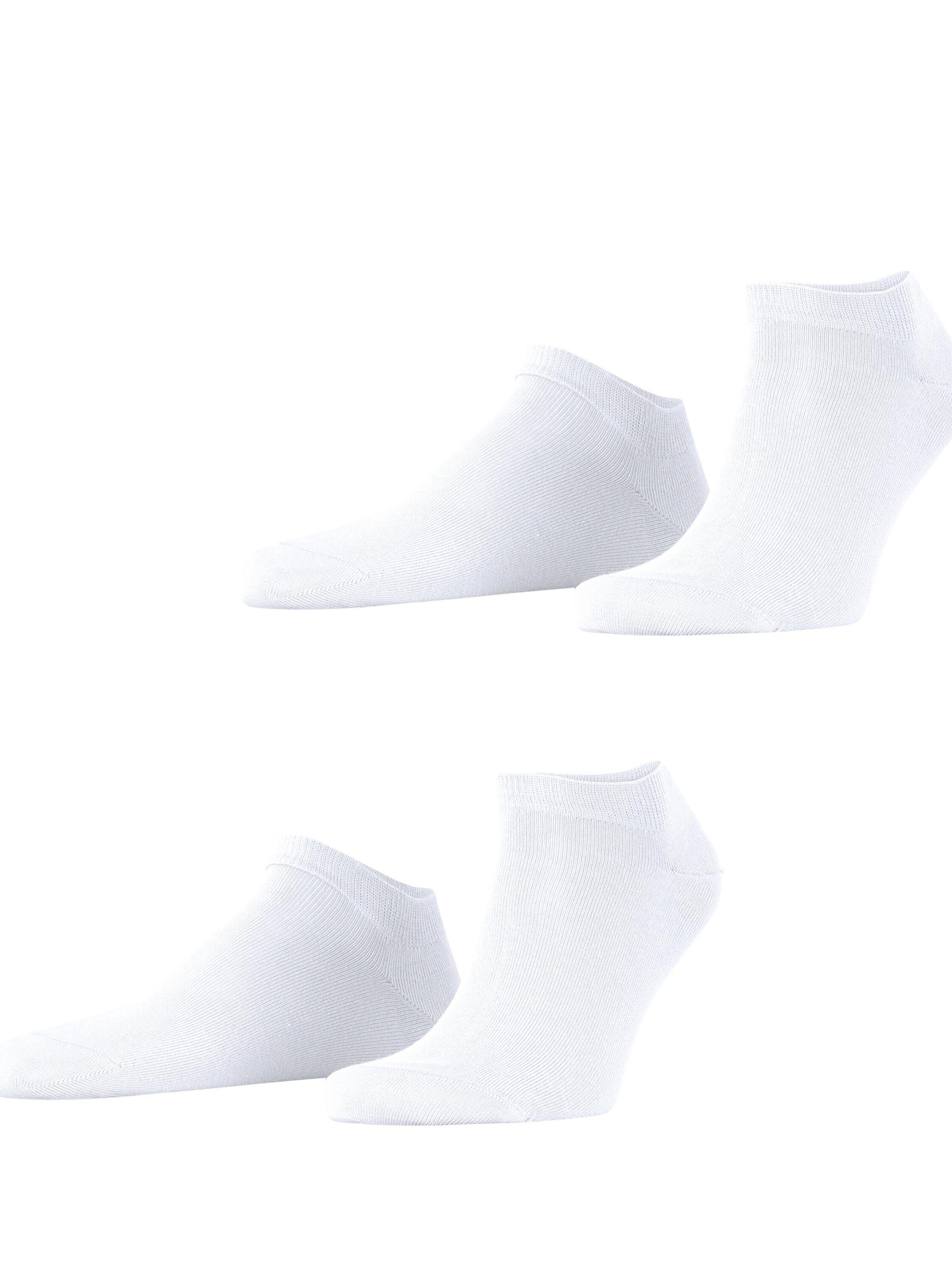 ESPRIT Füßlinge 'Basic Uni 2-Pack'‌‌‌ in Weiß: Vorderseite