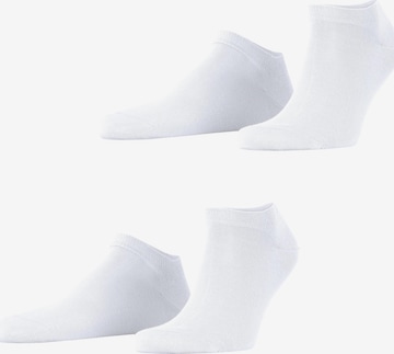 ESPRIT Füßlinge 'Basic Uni 2-Pack' in Weiß: Vorderseite