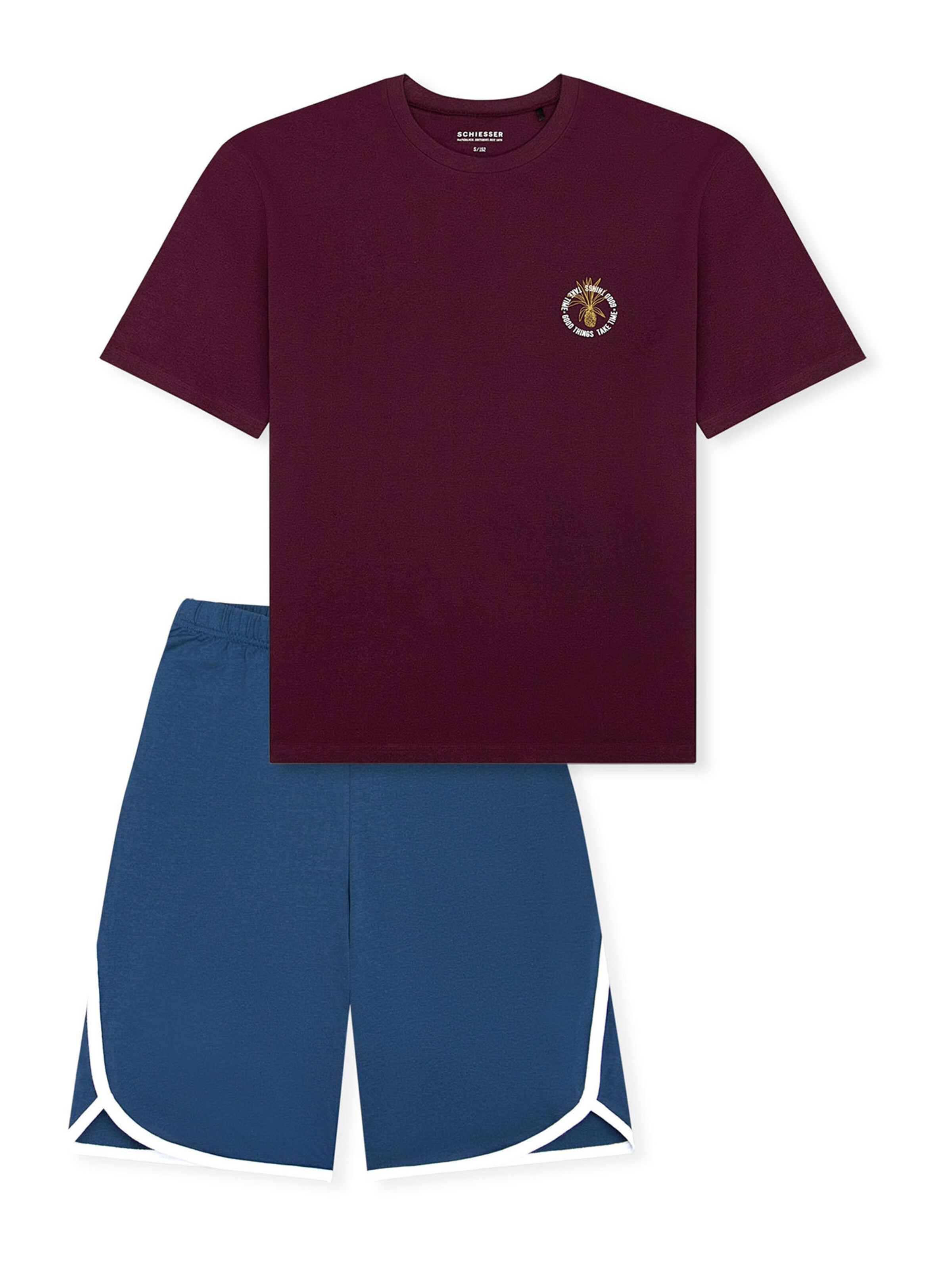 Pyjama ' Teens Nightwear ' SCHIESSER en bleu : devant