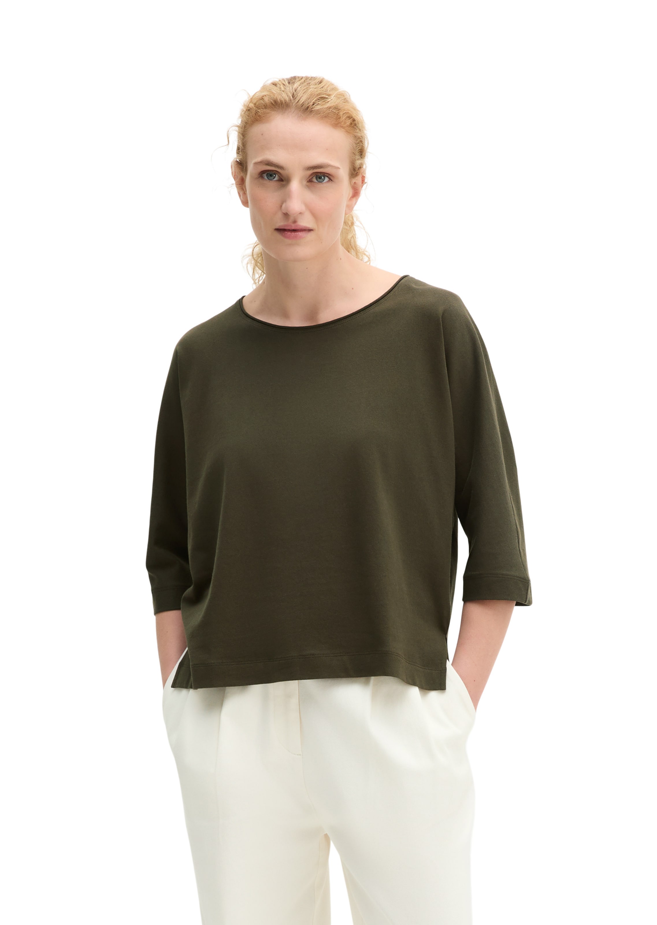 Marc O'Polo T-Shirt in Braun: Vorderseite