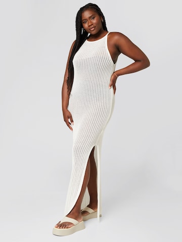 A LOT LESS Knit dress 'Ester' in White