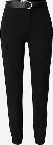 Tally Weijl Tapered Cargo trousers in Black: front