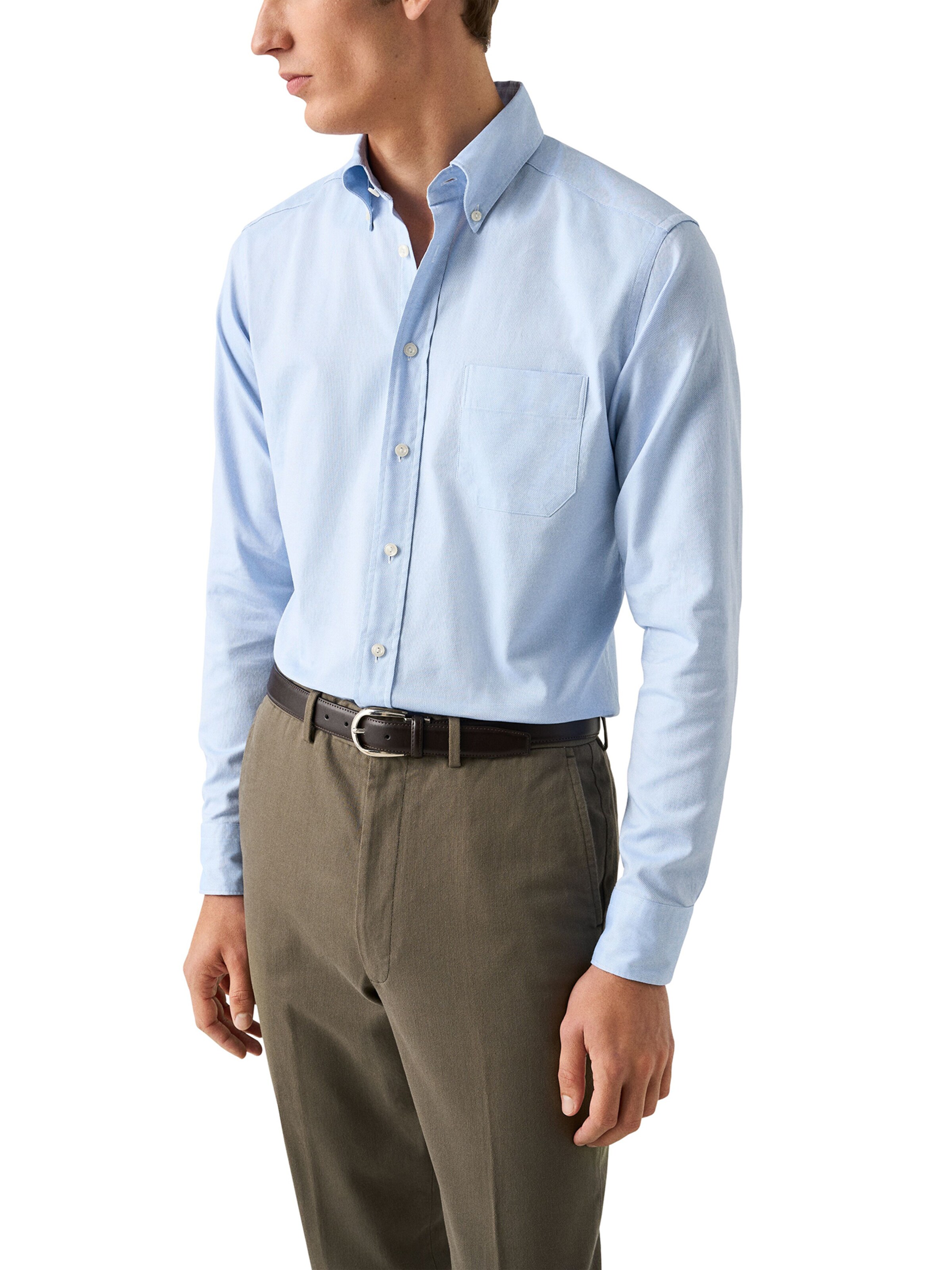 ETON Слим Рубашка в Синий