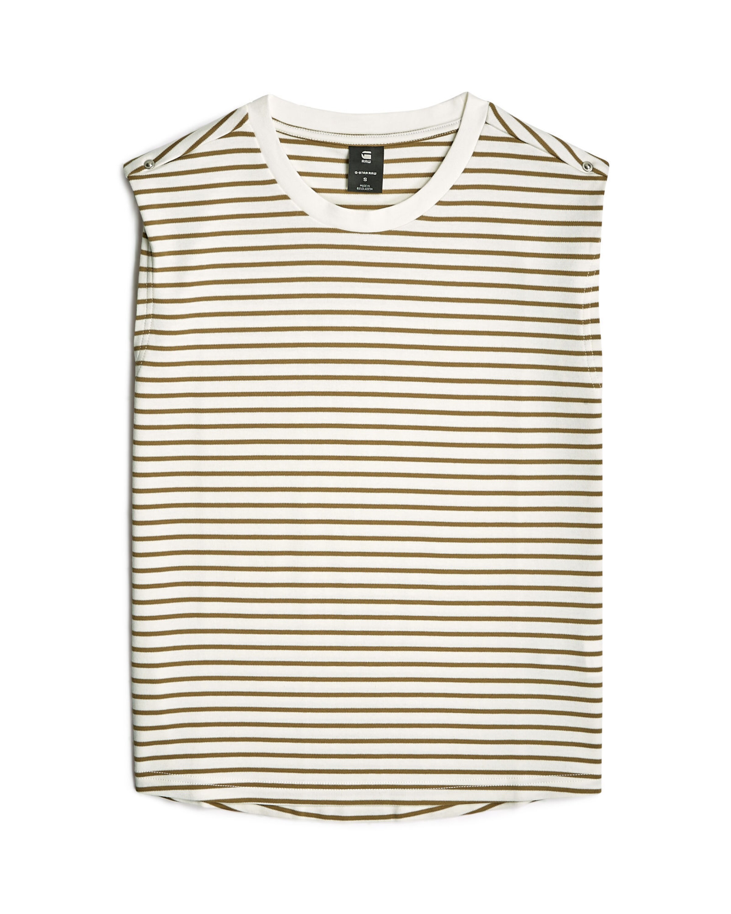 G-STAR Top 'Boxy' in White: front