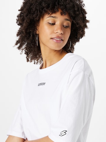 T-shirt 'Code Micro' Superdry en blanc