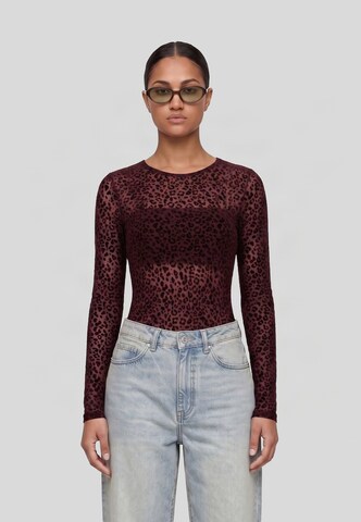 Urban Classics Shirt bodysuit in Red: front