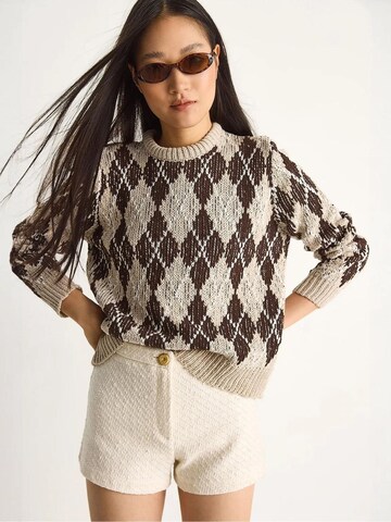 Bianco Lucci Trui in Beige: voorkant