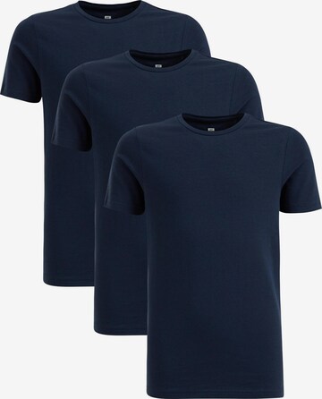 T-Shirt WE Fashion en bleu : devant