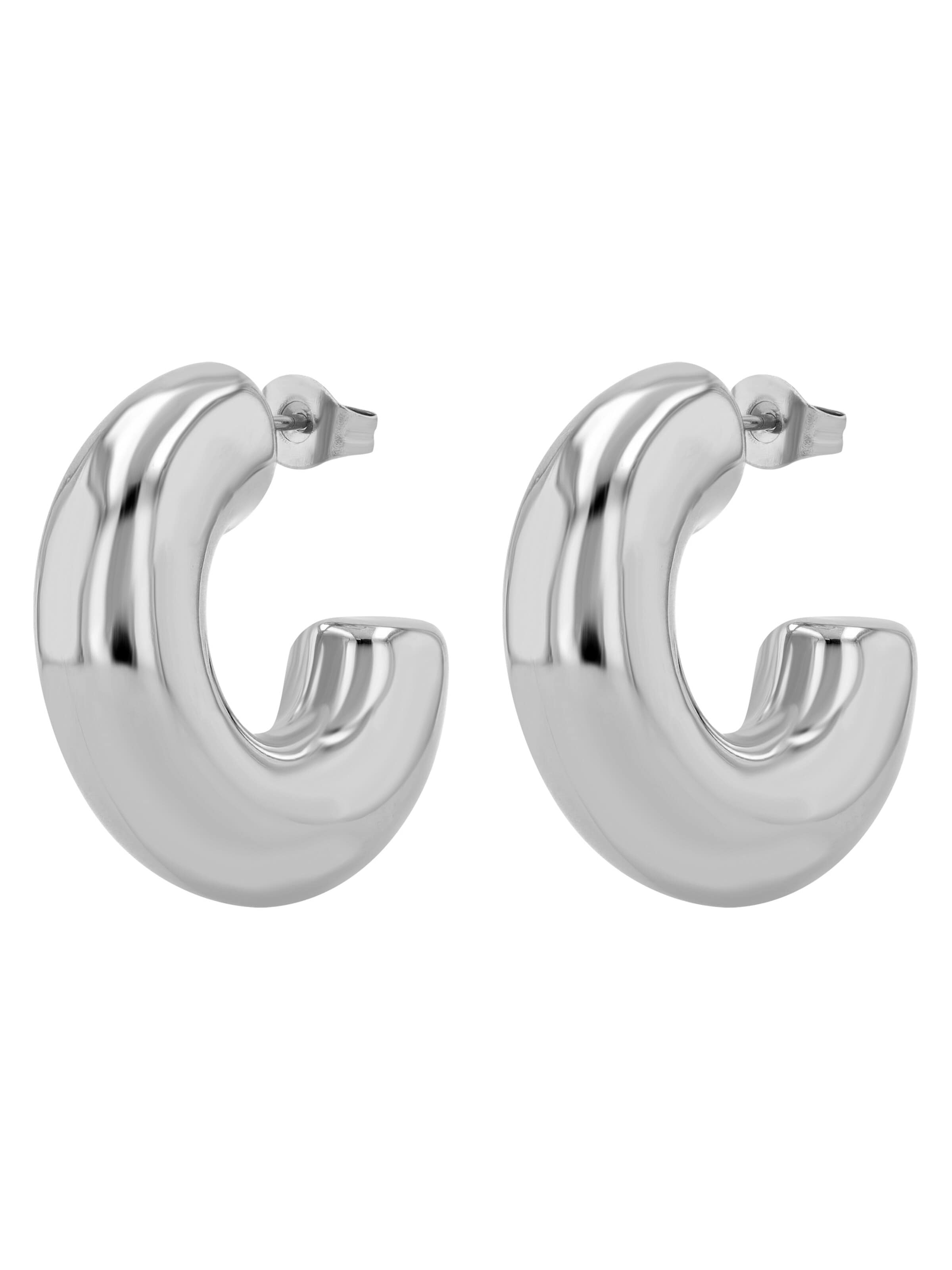 Akzent Earrings '"Vaya" aus langlebigem Edelstahl, wasserfest' in Silver