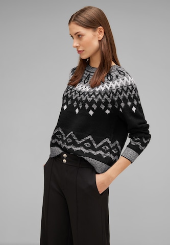 STREET ONE Pullover i sort: forside