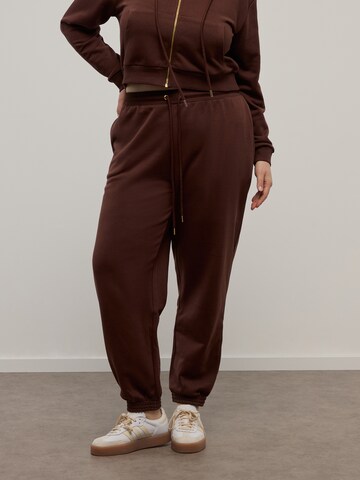 CITA MAASS Regular Trousers in Brown: front