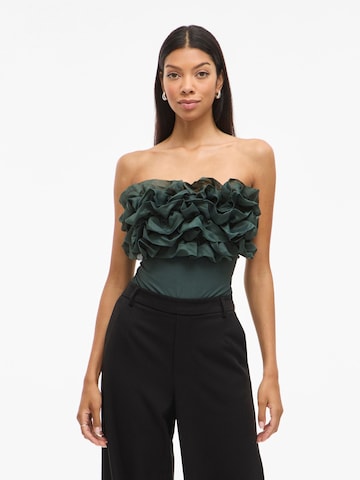 VILA Bodysuit in Green: front