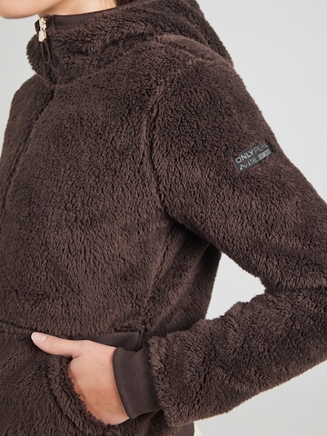 Veste en polaire fonctionnelle 'ONPFluffy' ONLY PLAY en marron