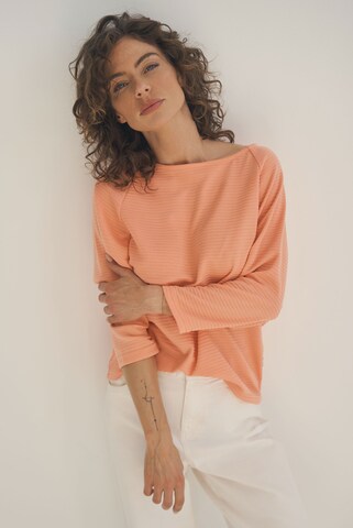 SENSES.THE LABEL Sweatshirt SPA:CE in Orange