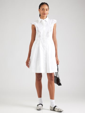 Abito camicia 'SHIRLEY' di Copenhagen Muse in bianco: frontale