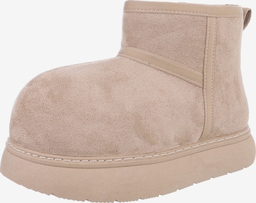 Ital-Design Stiefeletten ' Flache Stiefeletten ' in Braun: Vorderseite