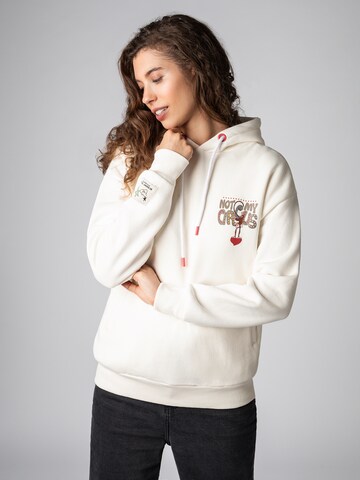 Sublevel Hoodie in Weiß: Vorderseite