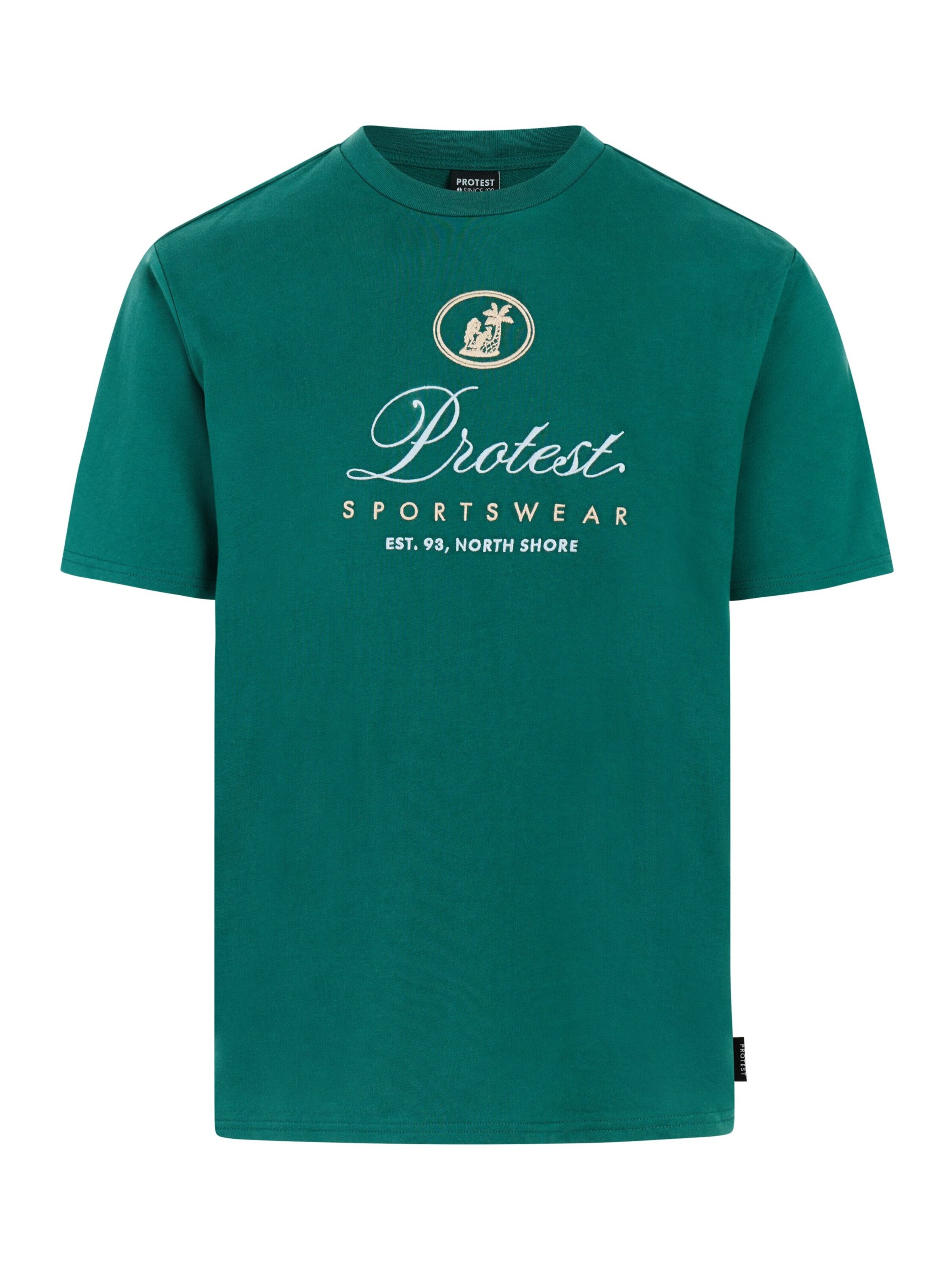 PROTEST Shirt 'PRTBiki' in Groen: voorkant