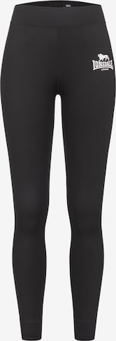 LONSDALE Skinny Leggingsit 'CALDMORE' värissä musta: etupuoli