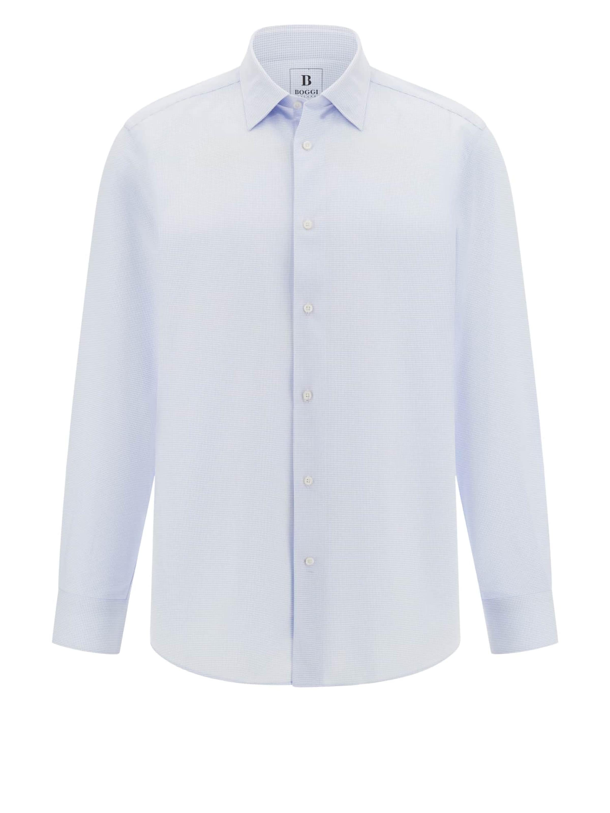 Chemise Boggi Milano en bleu : devant