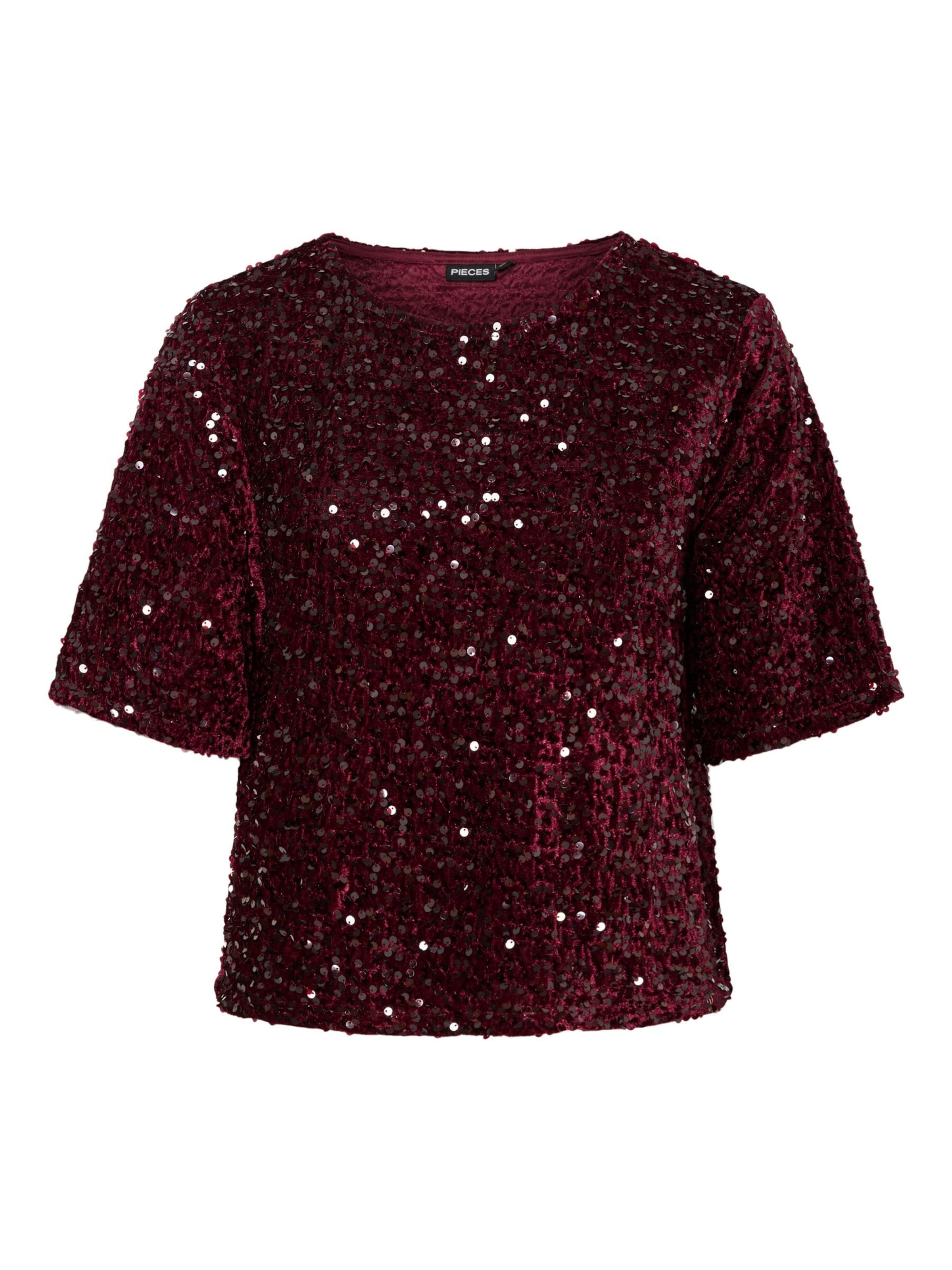 PIECES Bluse 'PCKam' i rød: forside