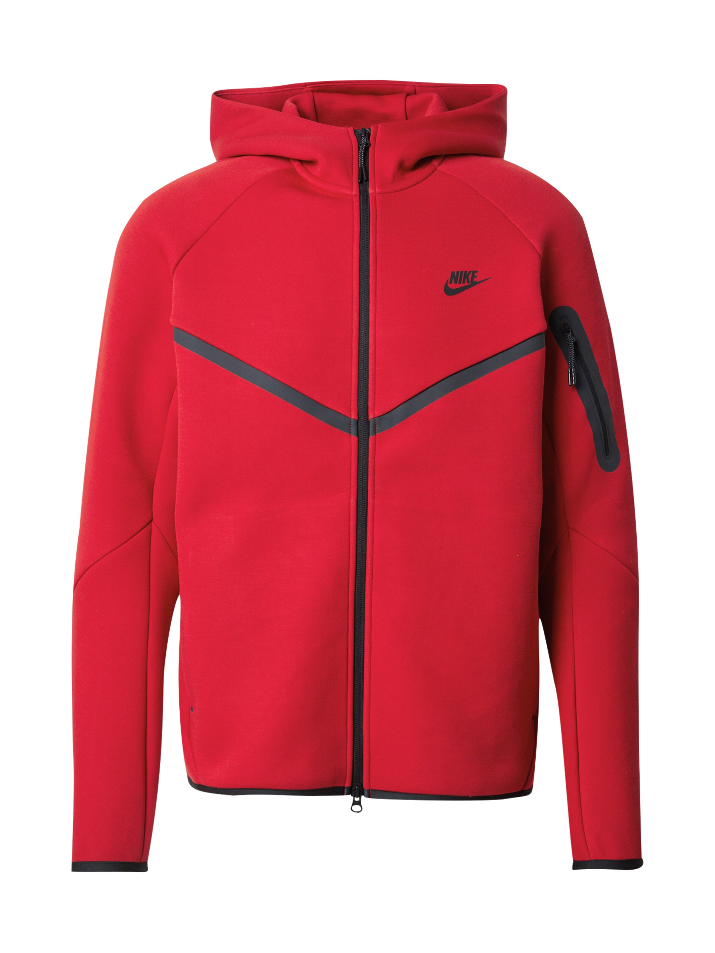 Nike SportswearGornji dio trenirke 'TECH FLEECE' - crvena boja: prednji dio