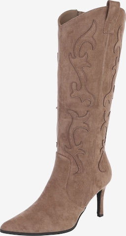 Ital-Design Boots in Brown: front