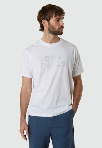 T-Shirt North Sails en blanc : devant