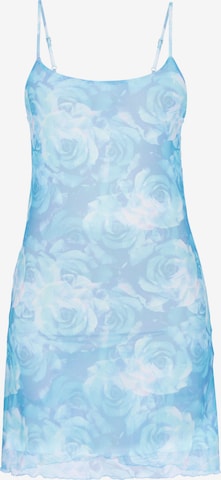 MYMO - Vestido em azul: frente