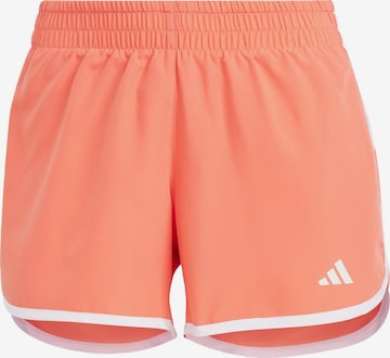 ADIDAS PERFORMANCE Παντελόνι φόρμας 'Marathon 20' σε πορτοκαλί: μπροστά