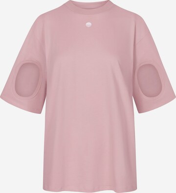 Me On Me T-Shirt 'Comfy Black' in Pink: predná strana