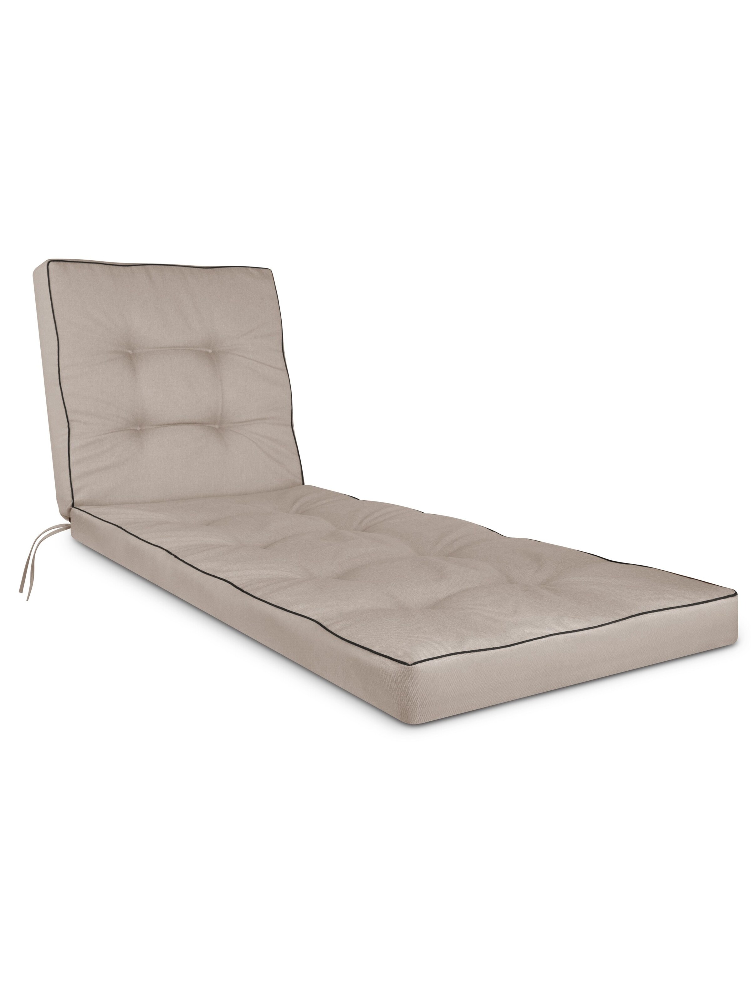 Aspero Liegenauflage 'Saragossa' in Beige: Vorderseite