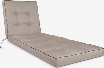 Aspero Liegenauflage 'Saragossa' in Beige: Vorderseite