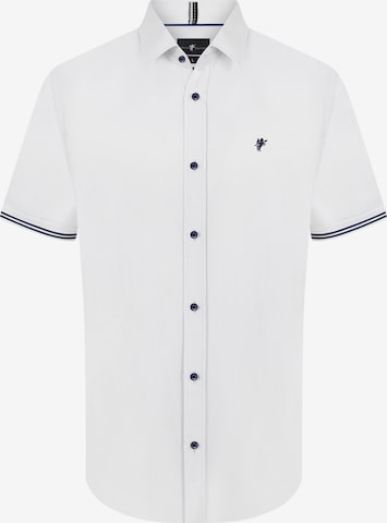 Coupe regular Chemise 'CESARE' DENIM CULTURE en blanc : devant