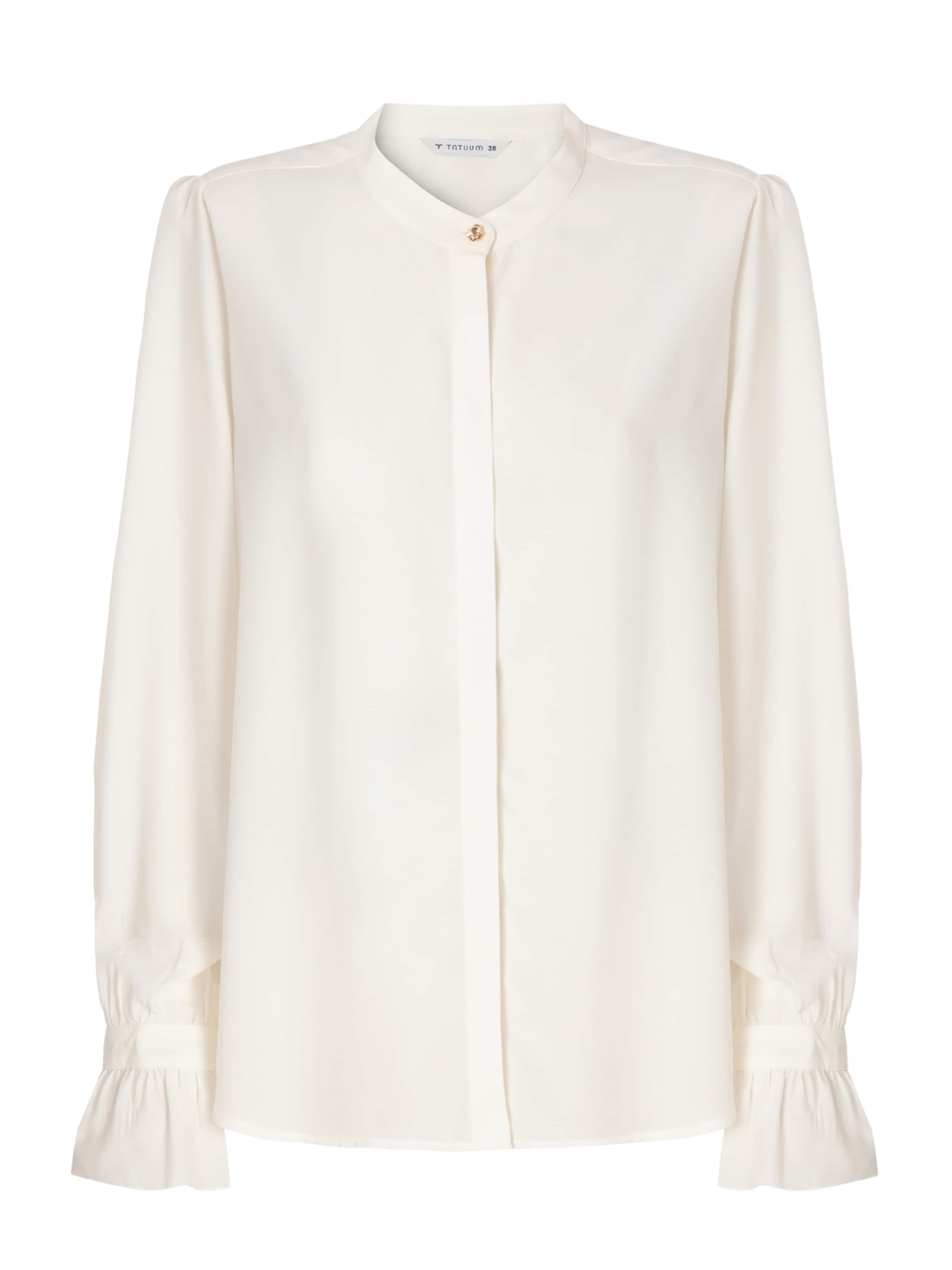 TATUUM Blusa 'Manon' em branco lã, Vista do artigo