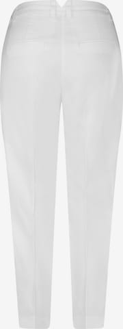 Coupe slim Pantalon à plis GERRY WEBER en blanc